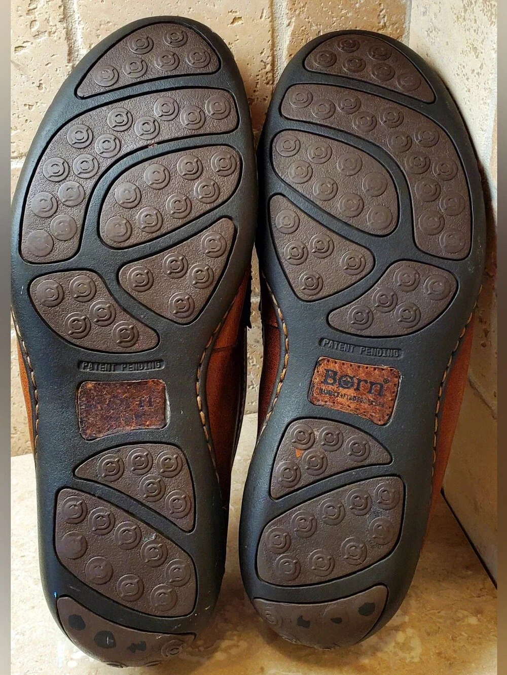 Born Men's Brown Leather Penny Loafers Size 10.5 M
